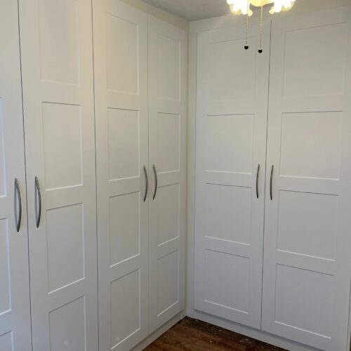 Hampton Fitted Wardrobes - Bright White - Swan Systems Furniture Ltd