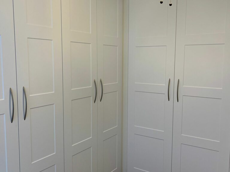Hampton Fitted Wardrobes - Bright White - Swan Systems Furniture Ltd